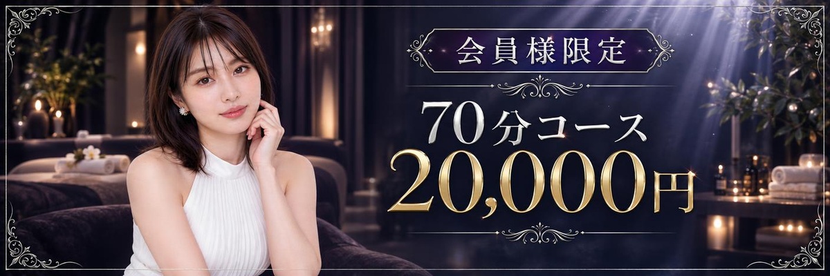 会員様限定70分コース 20,000円